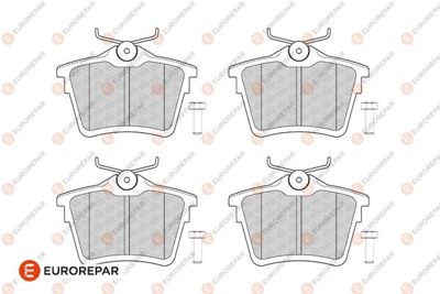EUROREPAR 1686270680 E4 Ad. Arka Fren Balatası Psa 1686270680