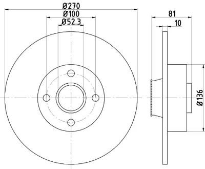 BSG 75-210-044 Fren Dıskı Arka 7701207898, 8660001812, 8671018107, 432004943R, N000472055000, 6040145940, 7700754393, 7703034118, 7703066036, 7703034250