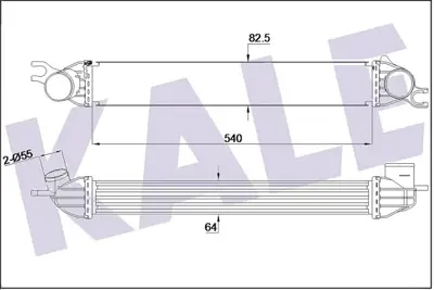 KALE 344860 Turbo Radyatörü 2751277, 17512751277, 7023008, 8ML376746451, 96608
