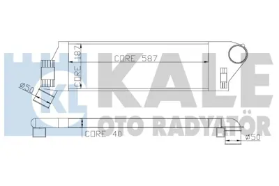 KALE 348300 Turbo Radyatörü 8200115540, 8200700172, 8200468425, 96728, 8ML376719031, 8MK376719031, 7093016