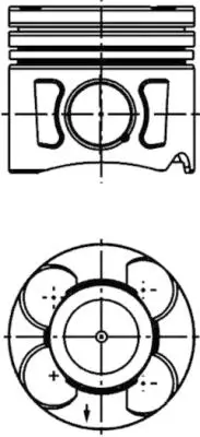 FEDERAL-MOGUL MOTORPARTS 87-72660 STD1 Pıston+segman 55229807, 625019