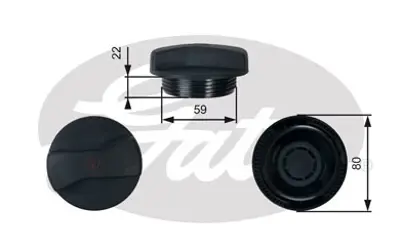 GATES RC245 Radyatör Yedek Su Depo Kapagı 1C9121321