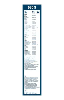 BOSCH 3397118401 Silecek  Süpürgesı Ön Takım 9169320