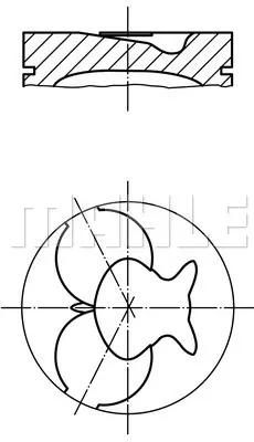 FEDERAL-MOGUL MOTORPARTS 87-70456 050 Pıston+segman A6010302517