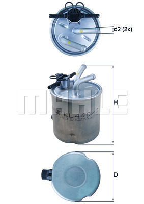 MAHLE KL 440/37 Yakıt Fıltresı 16400/EC00A