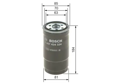 BOSCH 1457434324 Yakıt Fıltresı 13327786647
