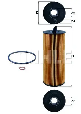 MAHLE OX 361/4D Yag Fıltresı 11427807177