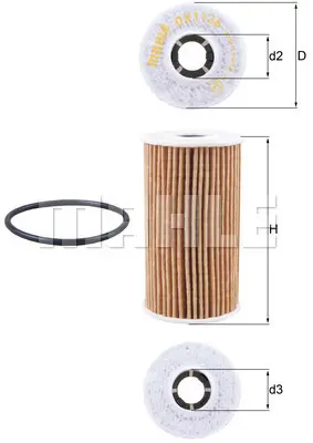 MAHLE OX1138D Yag Fıltresı LR073669