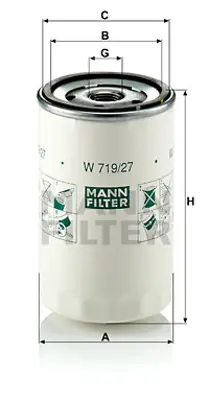 MANN FILTER W 719/27 Yag Fıltresı 978M/6714/B7A