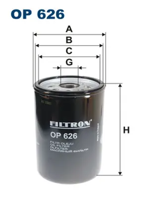 FILTRON OP 626 Yağ Fıltresı 51.05501/7160