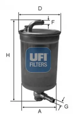 UFI 24.072.00 Yakıt Fıltresı 8E0127401C
