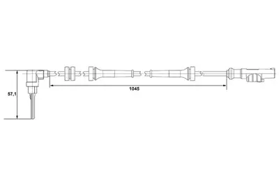 BOSCH 0265007610 Abs Sensörü Ön Sol 46837686