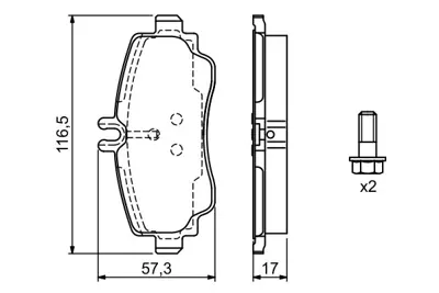 BOSCH 0986424470 Fren Balatası Ön A1684201320