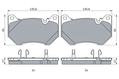BOSCH 0986424965 Fren Balatası Ön 80A698151B