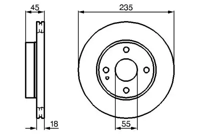 BOSCH 0986478241 Fren Dıskı Ön B25Y/33/25XB
