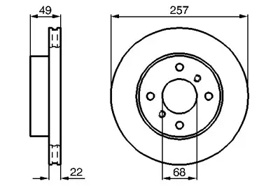 BOSCH 0986478567 Fren Dıskı Ön 40206/93J01