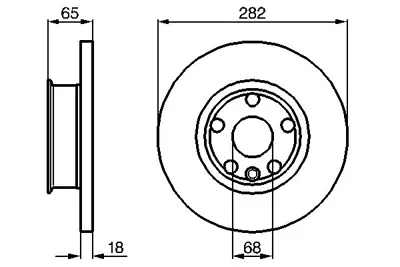 BOSCH 0986478613 Fren Dıskı Ön 701615301B