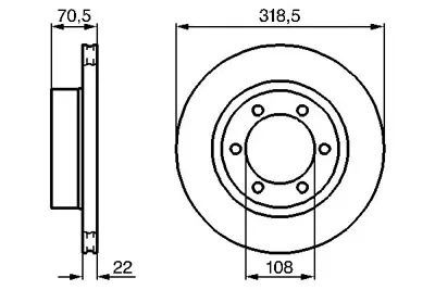 BOSCH 0986478698 Fren Dıskı Ön 43512/60120
