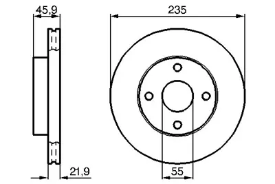 BOSCH 0986478787 Fren Dıskı Ön B26Y/33/25XA