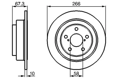 BOSCH 0986478799 Fren Dıskı Arka 26310/AA051