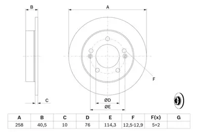 BOSCH 0986479059 Fren Dıskı Arka 584111P300