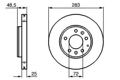 BOSCH 0986479132 Fren Dıskı Ön G26Y/33/25XA