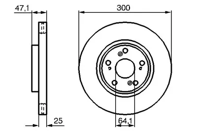 BOSCH 0986479227 Fren Dıskı Ön 45251/SEA/E30