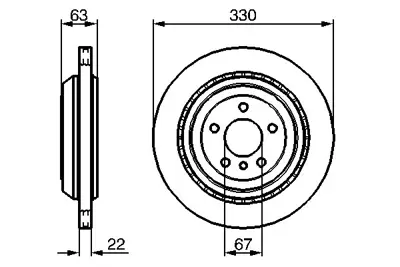 BOSCH 0986479285 Frendıskı MB1644230612/MB1644231112/MB