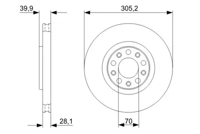 BOSCH 0986479291 Fren Dıskı 52056/675