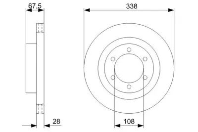 BOSCH 0986479304 Fren Dıskı Ön 43512/60150