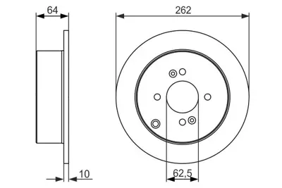 BOSCH 0986479371 Fren Dıskı Arka 584111C800