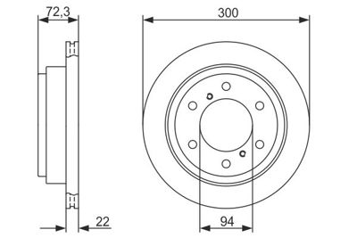 BOSCH 0986479373 Fren Dıskı Arka MR418067