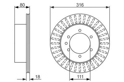 BOSCH 0986479385 Frendıskı NIS4320605J03/NIS4320605J04/