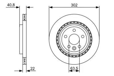 BOSCH 0986479398 Fren Dıskı Arka 30769060