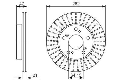 BOSCH 0986479687 Fren Dıskı Ön 45251/S6M/000