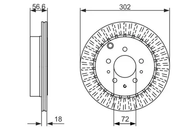 BOSCH 0986479757 Fren Dıskı Arka L528/26/251