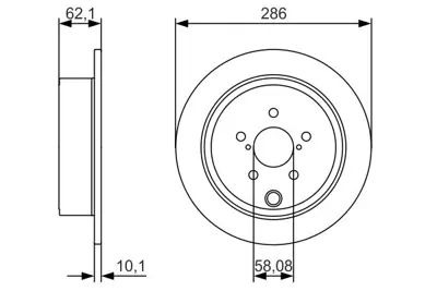 BOSCH 0986479A10 Fren Dıskı Arka 26700/FG000