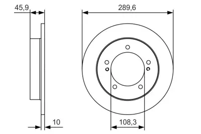 BOSCH 0986479B09 Fren Dıskı Ön 55211/76J02