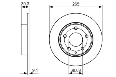 BOSCH 0986479C26 Fren Dıskı Arka BJS7/26/251B