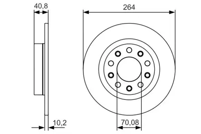 BOSCH 0986479C41 Fren Dıskı Arka 51806283