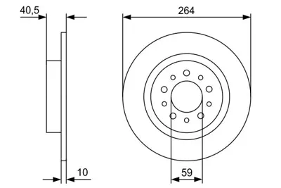 BOSCH 0986479C98 Fren Dıskı Arka 52026319