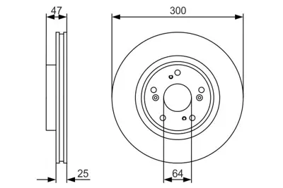 BOSCH 0986479R24 Fren Dıskı Ön 45251/SCA/E50