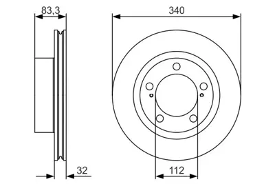 BOSCH 0986479R29 Fren Dıskı Ön 43512/60180