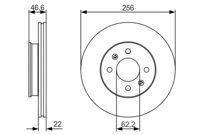 BOSCH 0986479R77 Fren Dıskı Ön 517121G000