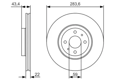 BOSCH 0986479S01 Fren Dıskı Ön 46455892