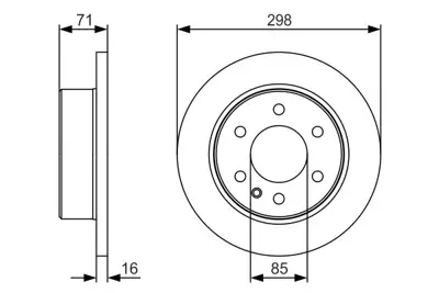 BOSCH 0986479S05 Fren Dıskı Arka A9064230012