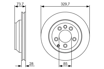 BOSCH 0986479S20 Fren Dıskı Arka 7L8615601C