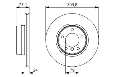 BOSCH 0986479S29 Fren Dıskı Ön 34116864059