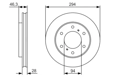 BOSCH 0986479S63 Fren Dıskı Ön MN102276