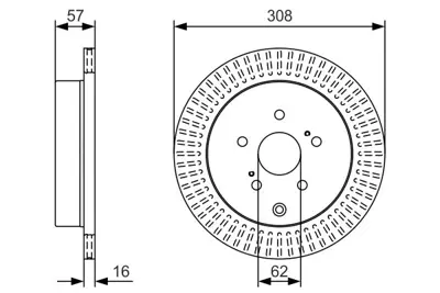 BOSCH 0986479T16 Fren Dıskı Arka 55611/77K01